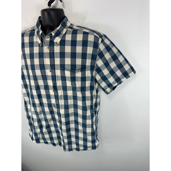 Filson Cotton Lightweight Button Up Short Sleeve Shirt Size Medium - Picture 8 of 9